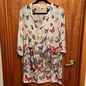 Butterfly Print Women's Skirt